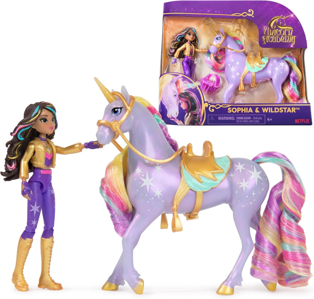 UNICORN ACADEMY - Pack Academia  Accesorios - 6066838 - Muñecas para Niñas - Juguetes Niña 4 años + Regalo Niña 4 años + Unicornios 