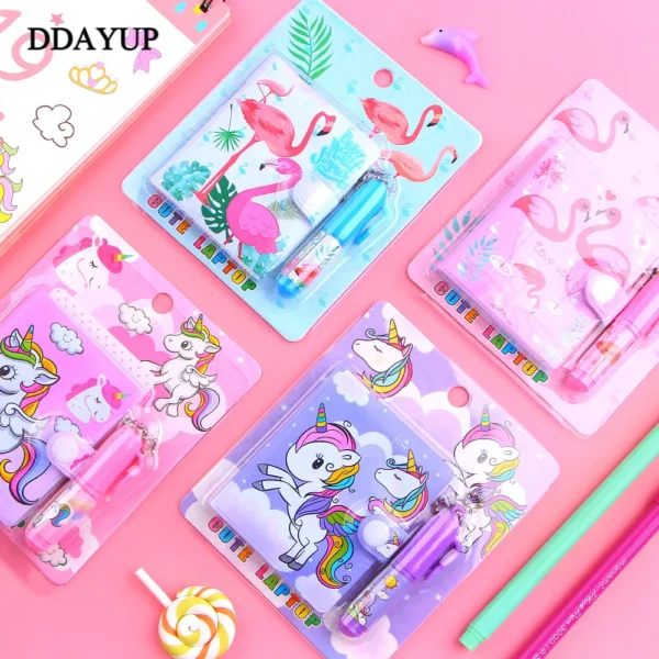 kf-HTB1jh8XSCrqK1RjSZK9q6xyypXab Set de Memo Pad Unicornio y Flamingo con Bolígrafo | Notas Adhesivas y Cuaderno Kawaii, Regalo de Papelería