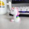 Llavero de Unicornio de PVC de Cuento de Hadas: Regalo Encantador para Maestros y Bodas
