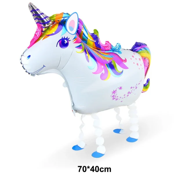 Globo de Unicornio Caminante – Globo de Helio de Unicornio para Cumpleaños, Regalo para Niños, Decoración para Baby Shower y Fiesta Temática Unicornio